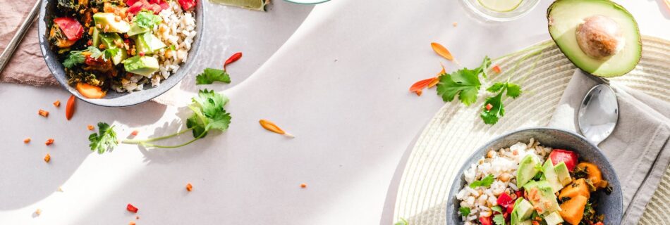 photo of vegetable salad in bowls